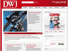 Tablet Screenshot of dwj.dwj-verlag.de